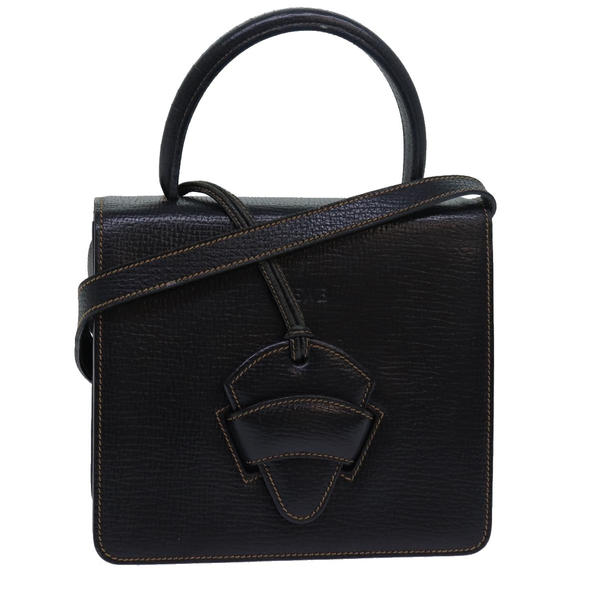 Loewe Barcelona Black Leather Handbag 