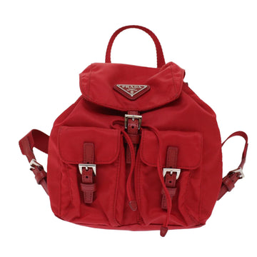 Prada Re-Nylon Red Synthetic Backpack Bag