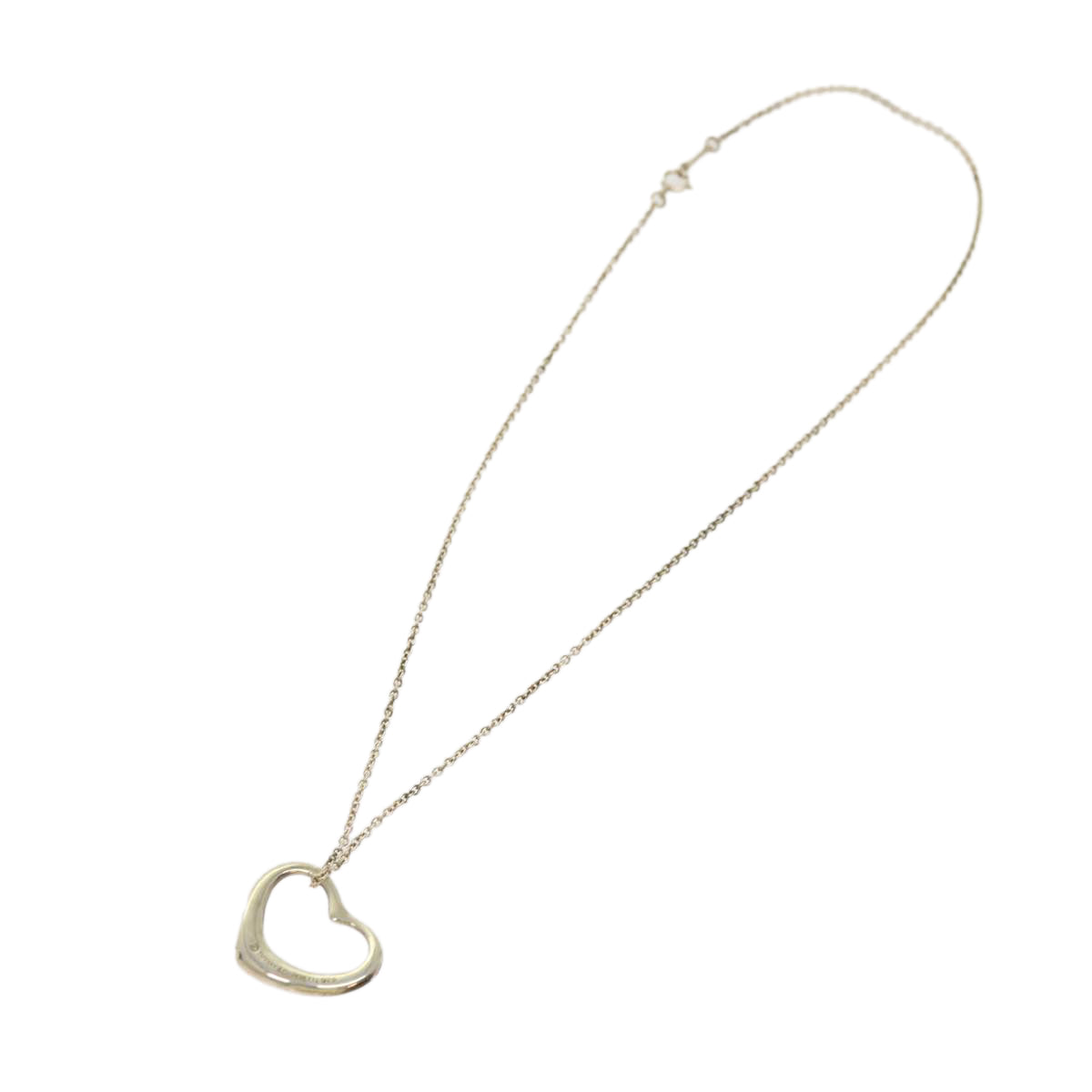 Tiffany & Co Open Heart Silver Silver Necklace 