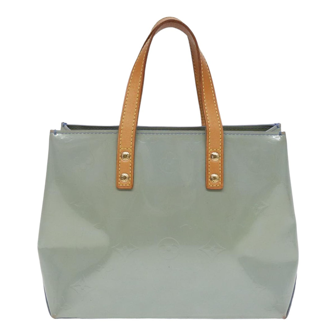 Louis Vuitton Reade Grey Patent Leather Handbag 