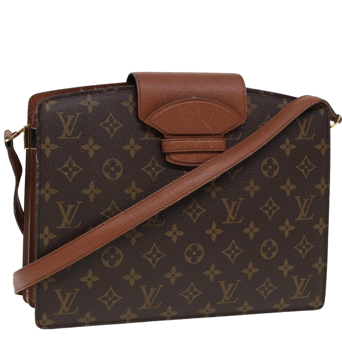 Louis Vuitton Courcelle Brown Canvas Shoulder Bag