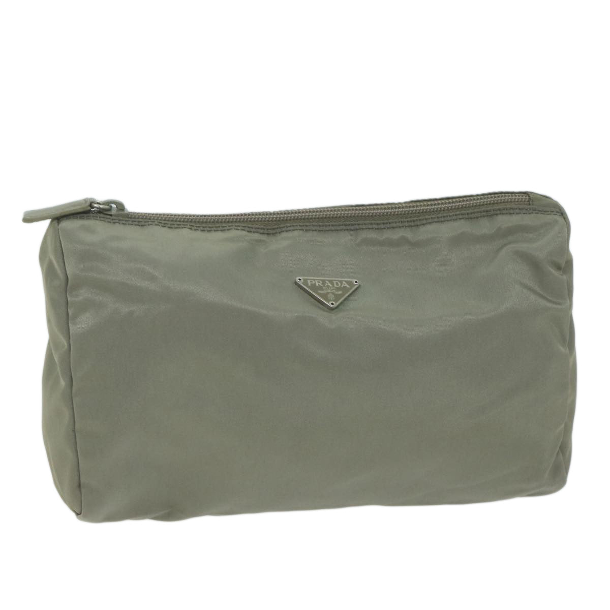 Prada Grey Synthetic Clutch Bag