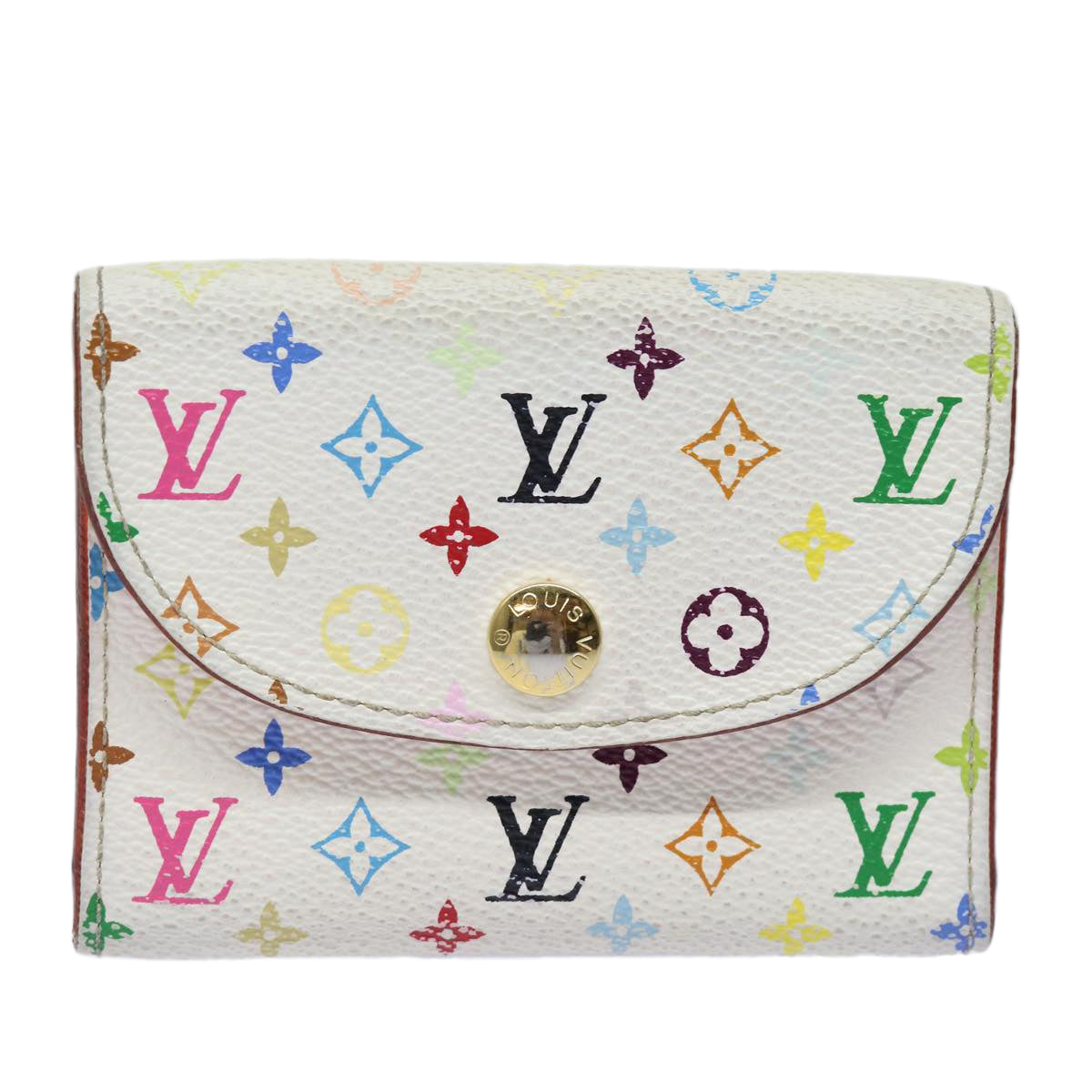 Louis Vuitton Enveloppe Carte de visite Multicolour Canvas Wallet 