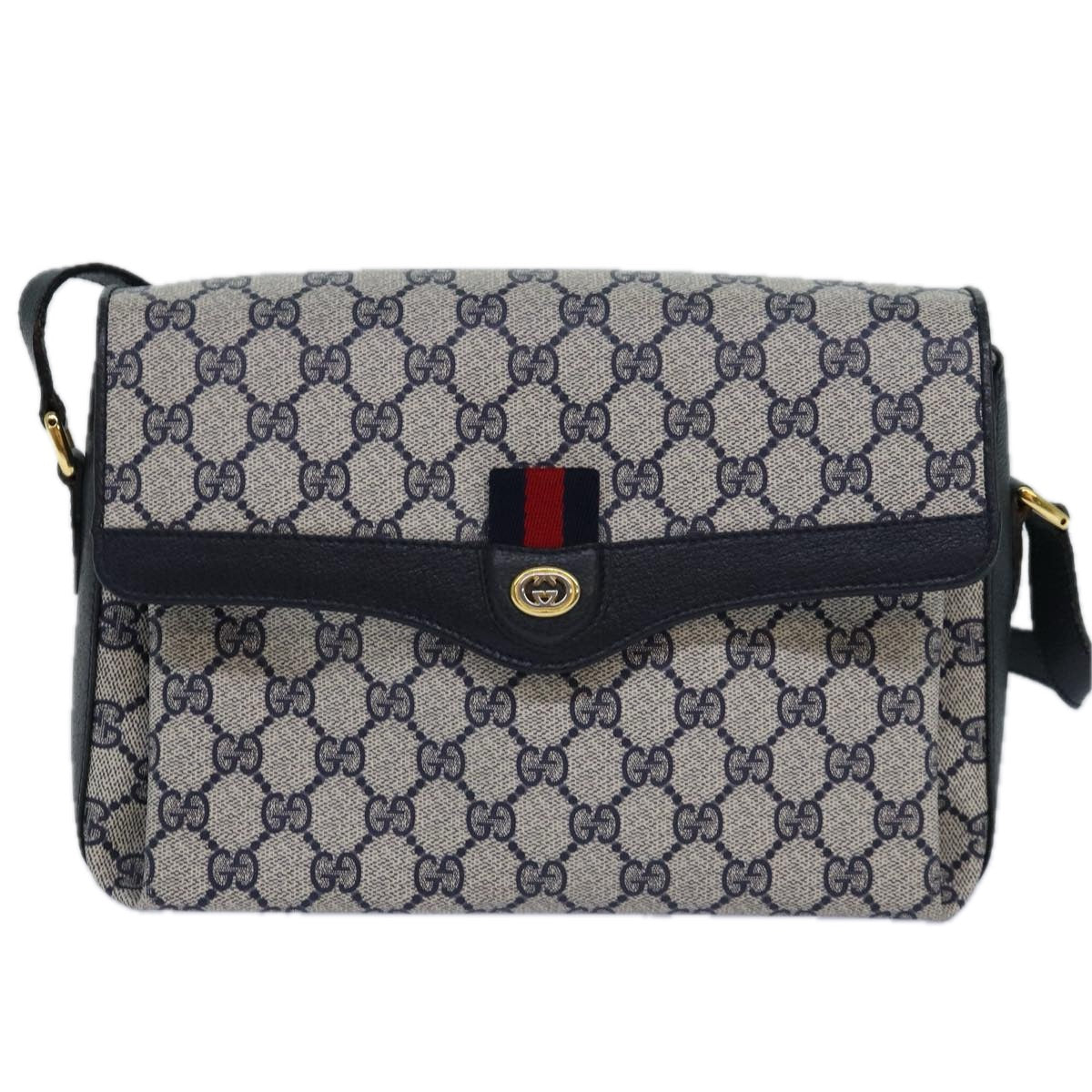 Gucci Soho Navy Canvas Shoulder Bag