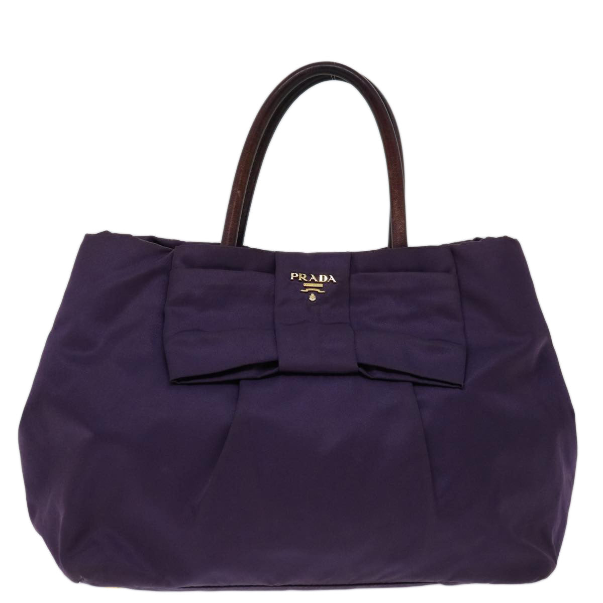 Prada Ribbon Purple Synthetic Handbag 