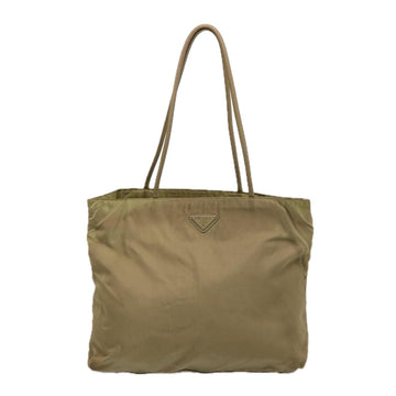 Prada Tessuto Khaki Synthetic Tote Bag