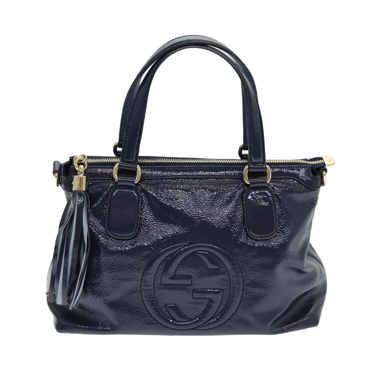 Gucci Soho Navy Leather Tote Bag