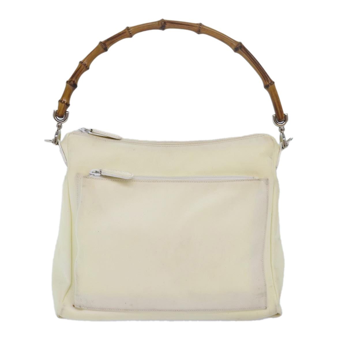 Gucci Bamboo White Synthetic Shoulder Bag