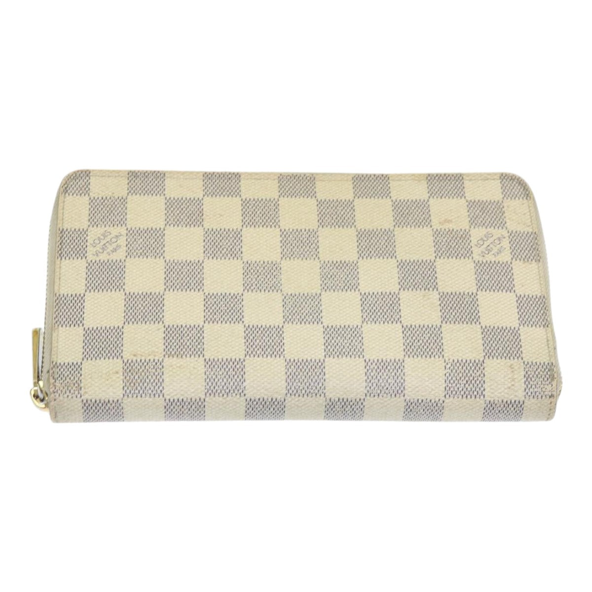 Louis Vuitton Portefeuille zippy White Canvas Wallet 