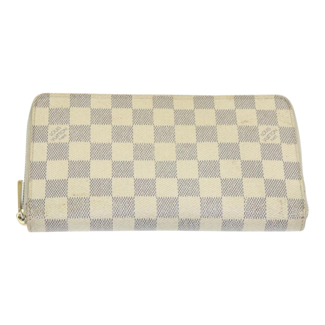 Louis Vuitton Portefeuille zippy White Canvas Wallet 