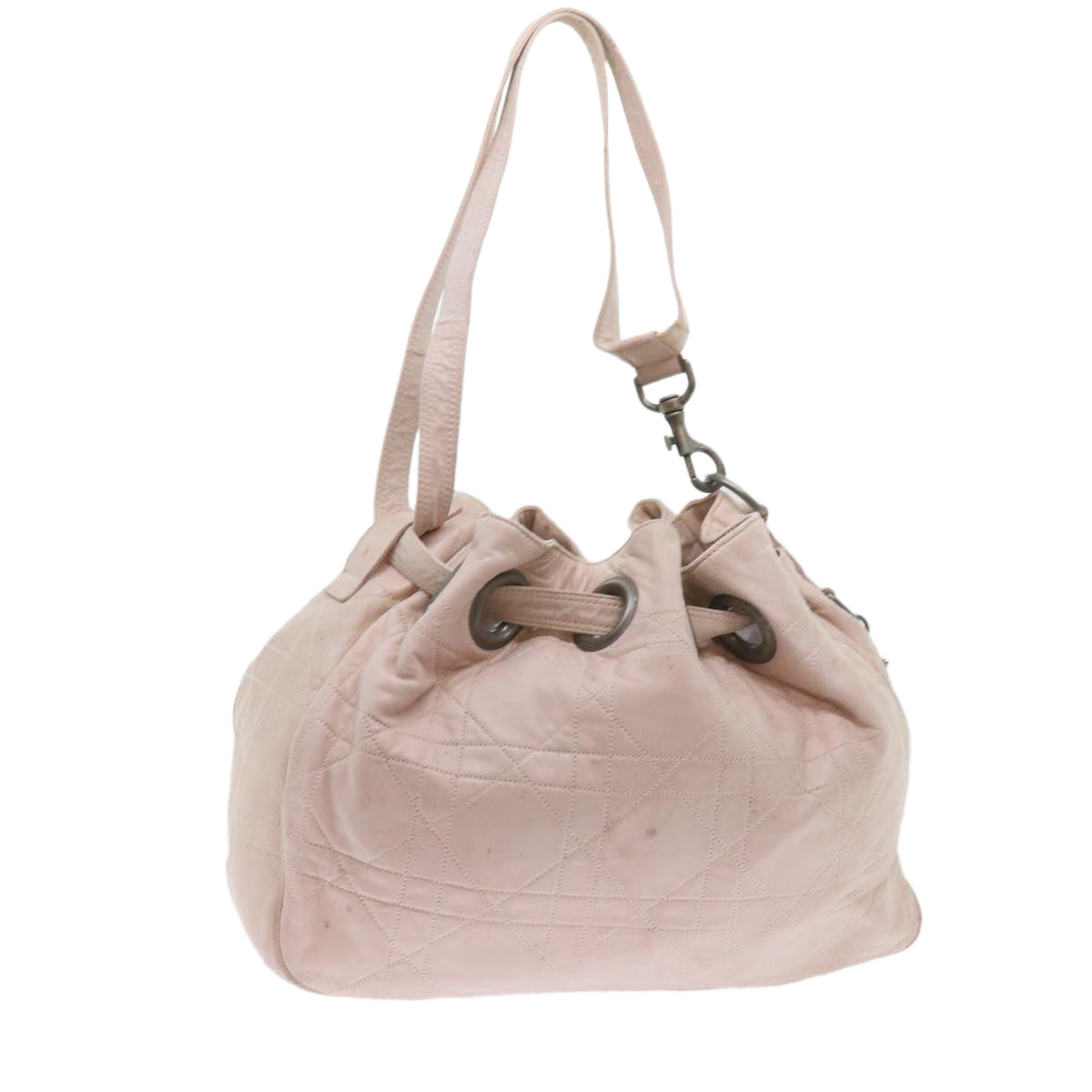 Dior Pink Leather Shoulder Bag