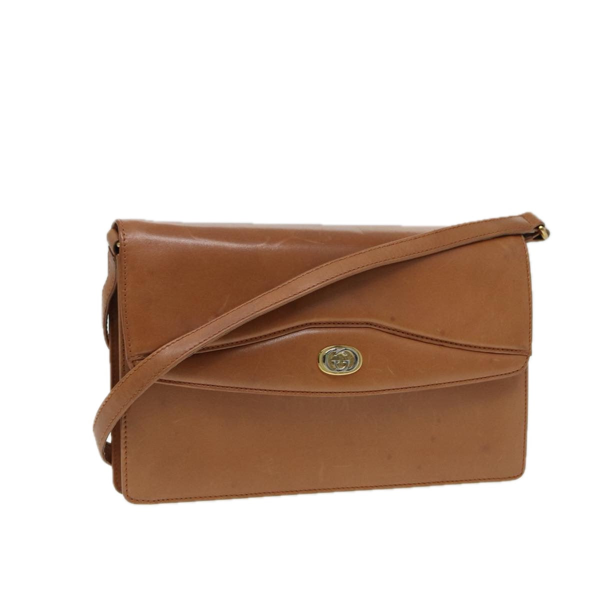 Gucci Brown Leather Shoulder Bag