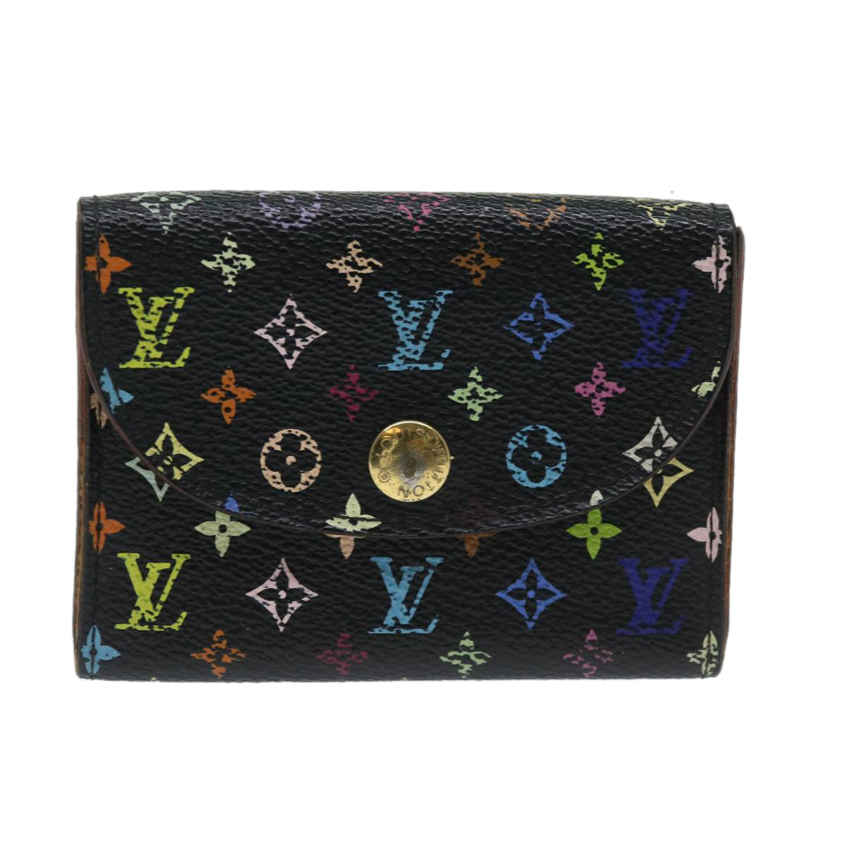 Louis Vuitton Sarah Black Canvas Wallet 