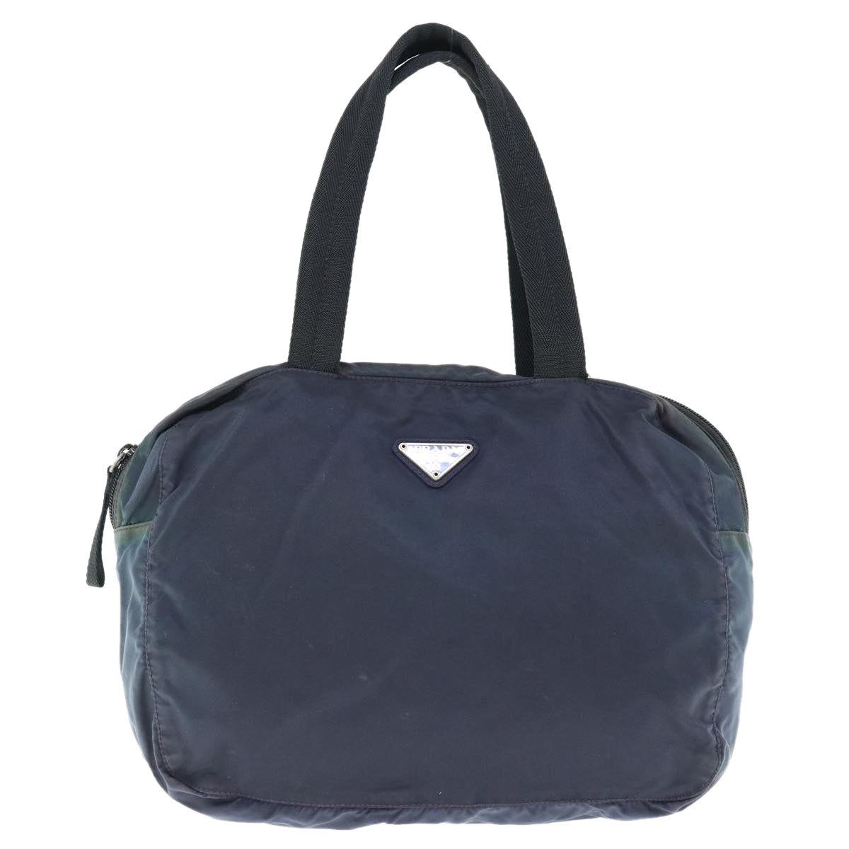 Prada Vela Navy Synthetic Handbag 