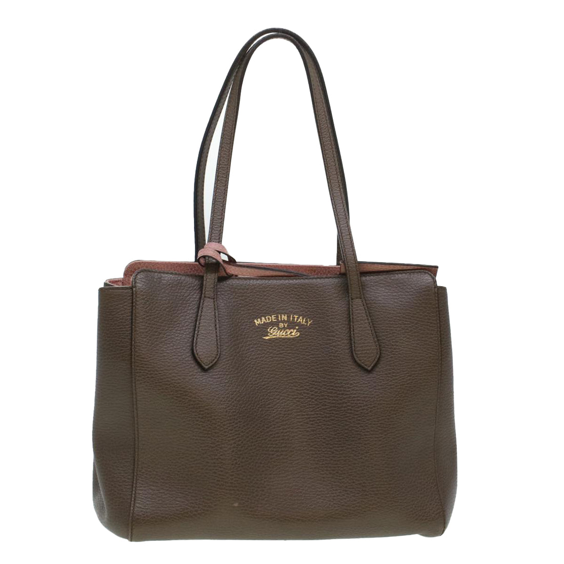 Gucci Swing Brown Leather Tote Bag