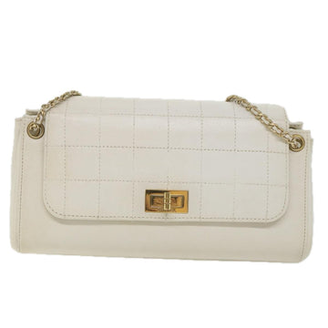 Chanel Flap bag White Leather Shoulder Bag