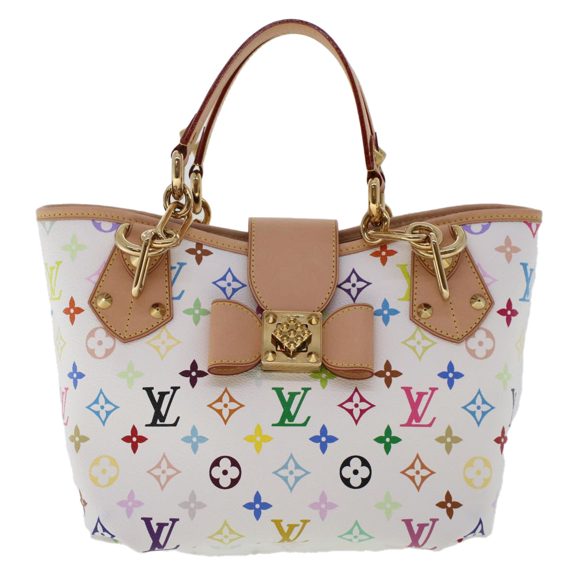 Louis Vuitton Annie White Canvas Tote Bag