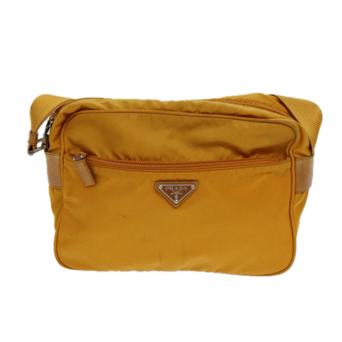 Prada Orange Synthetic Shoulder Bag