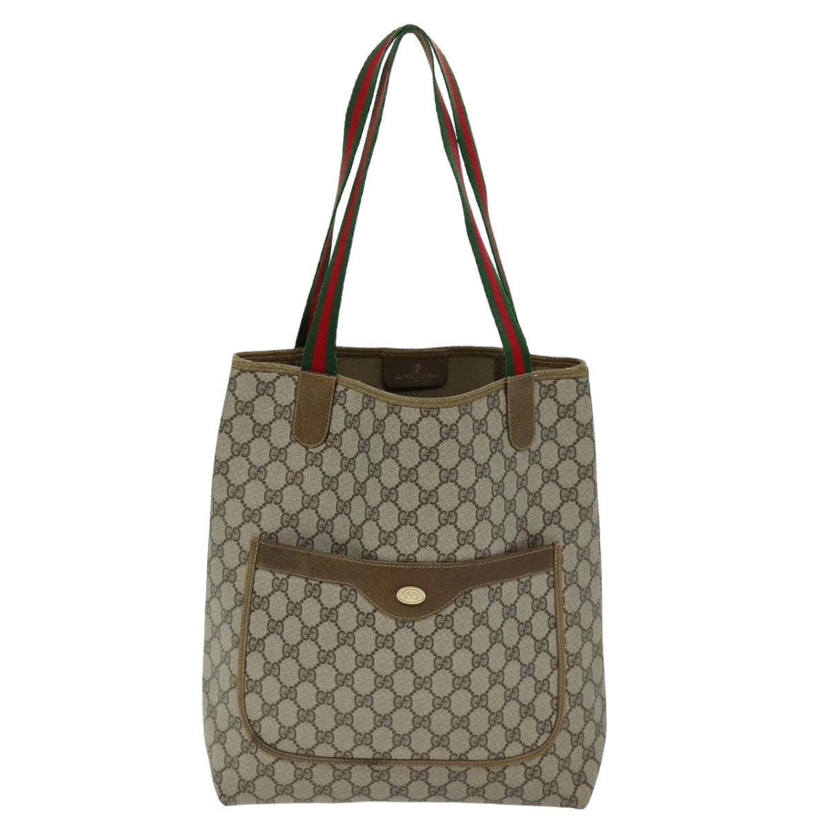 Gucci Sherry Beige Canvas Tote Bag