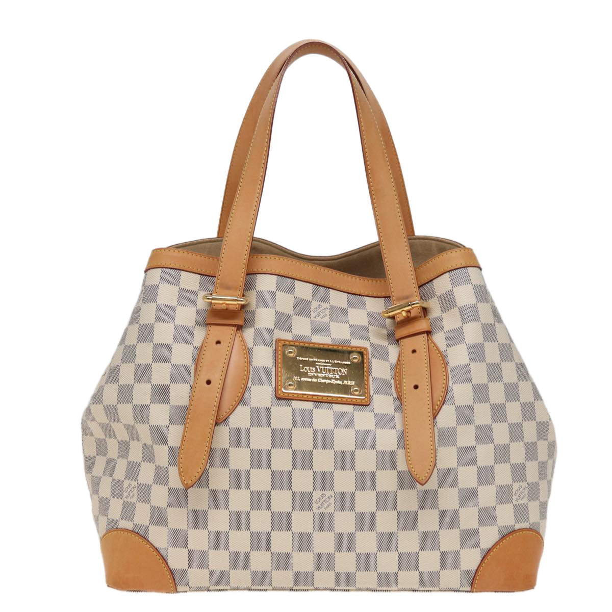 Louis Vuitton Hampstead White Canvas Tote Bag