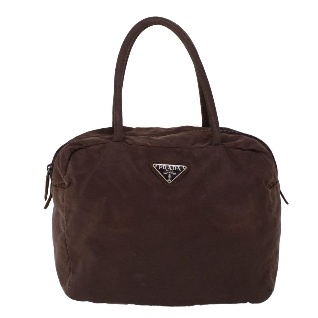 Prada Brown Synthetic Handbag 