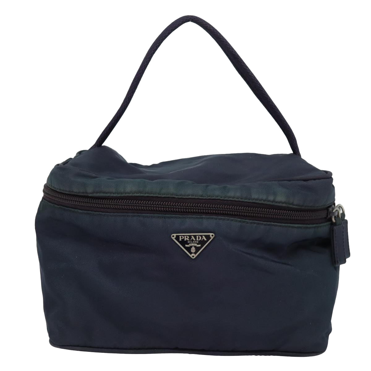 Prada Tessuto Navy Synthetic Clutch Bag