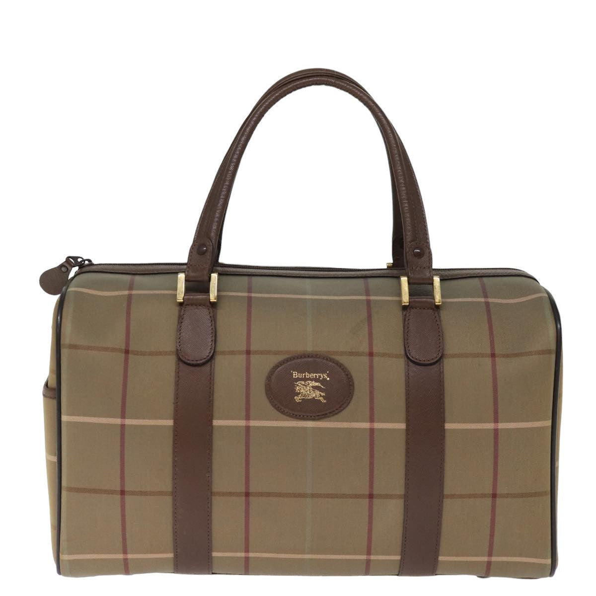 Burberry Nova Check Khaki Canvas Travel Bag