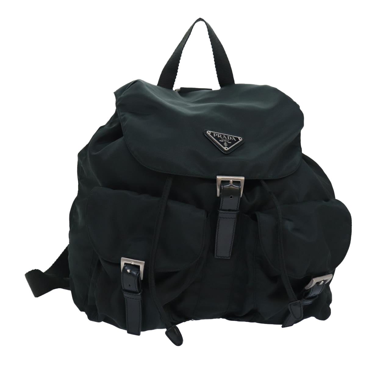 Prada Re-edition Khaki Synthetic Backpack Bag