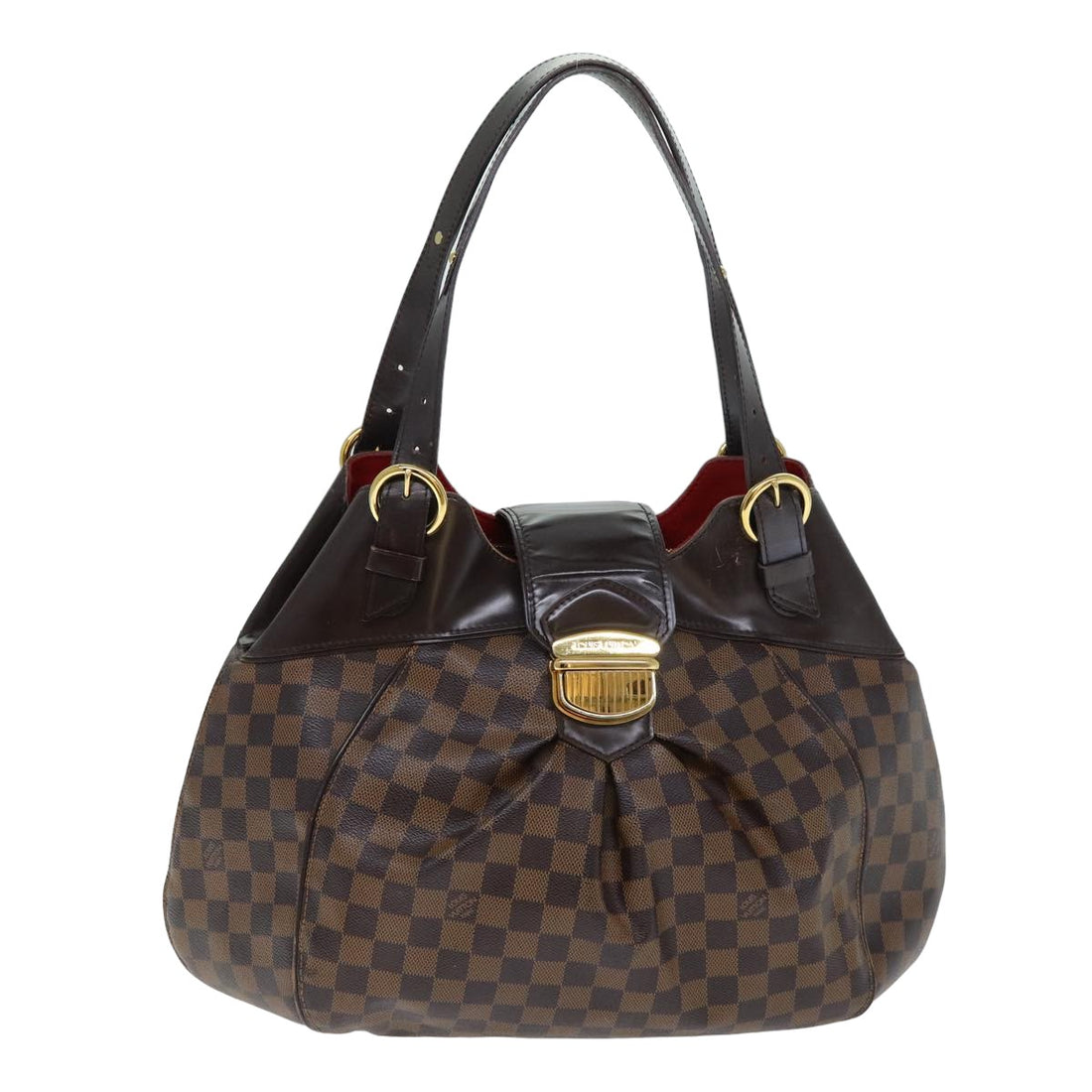 Louis Vuitton Sistina Brown Canvas Handbag 