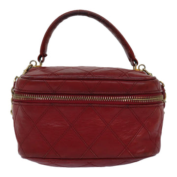 Chanel Bicolore Red Leather Handbag 