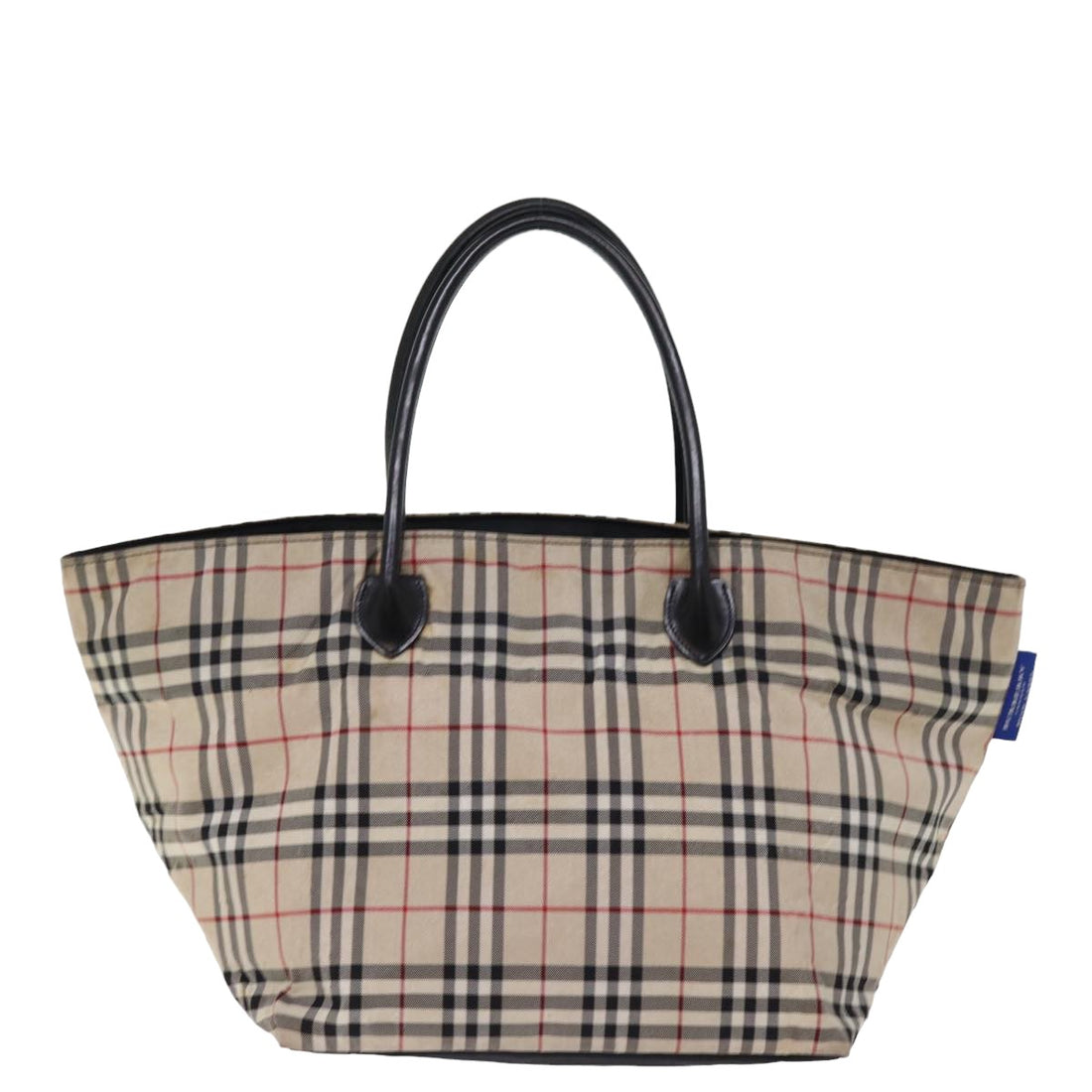 Burberry Nova Check Beige Synthetic Tote Bag