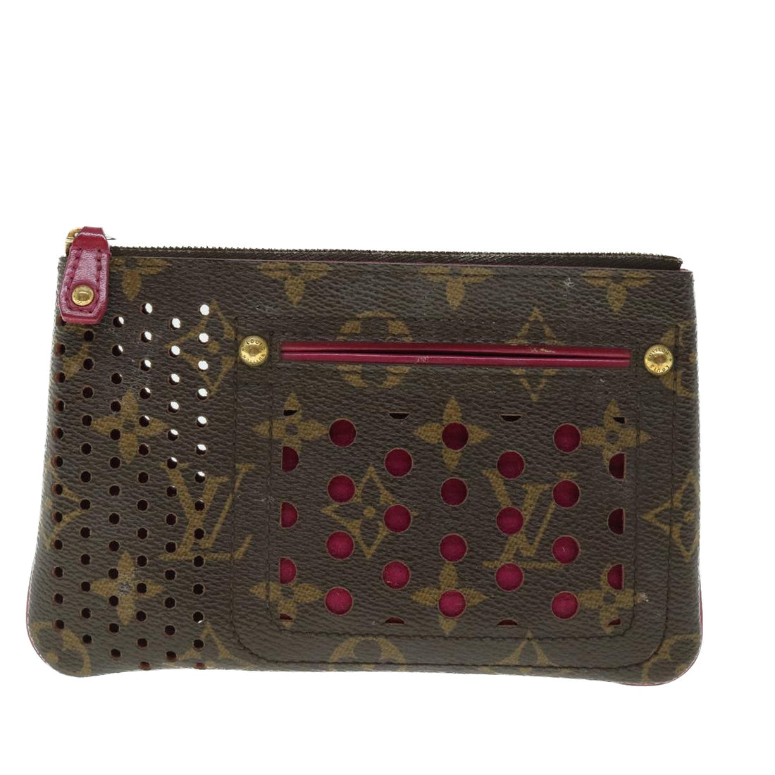 Louis Vuitton Pochette Plat Brown Canvas Clutch Bag