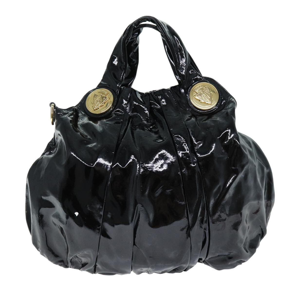 Gucci Hysteria Black Patent Leather Handbag 