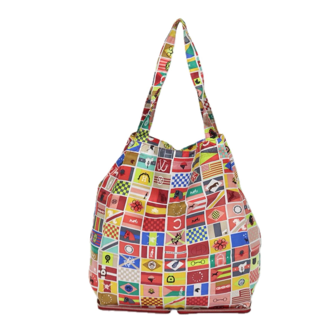 Hermès Multicolour Silk Tote Bag