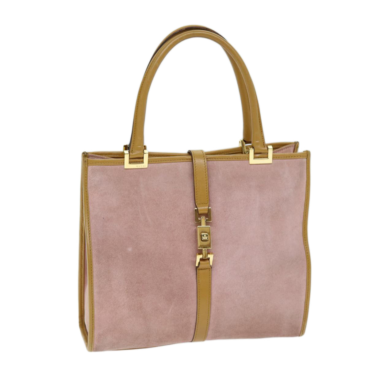 Gucci Jackie Pink Suede Handbag 