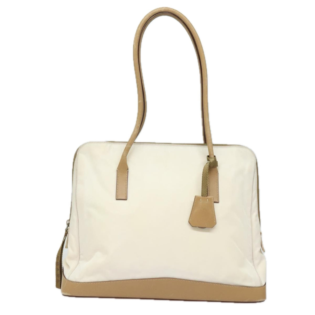 Prada Tessuto White Synthetic Shoulder Bag