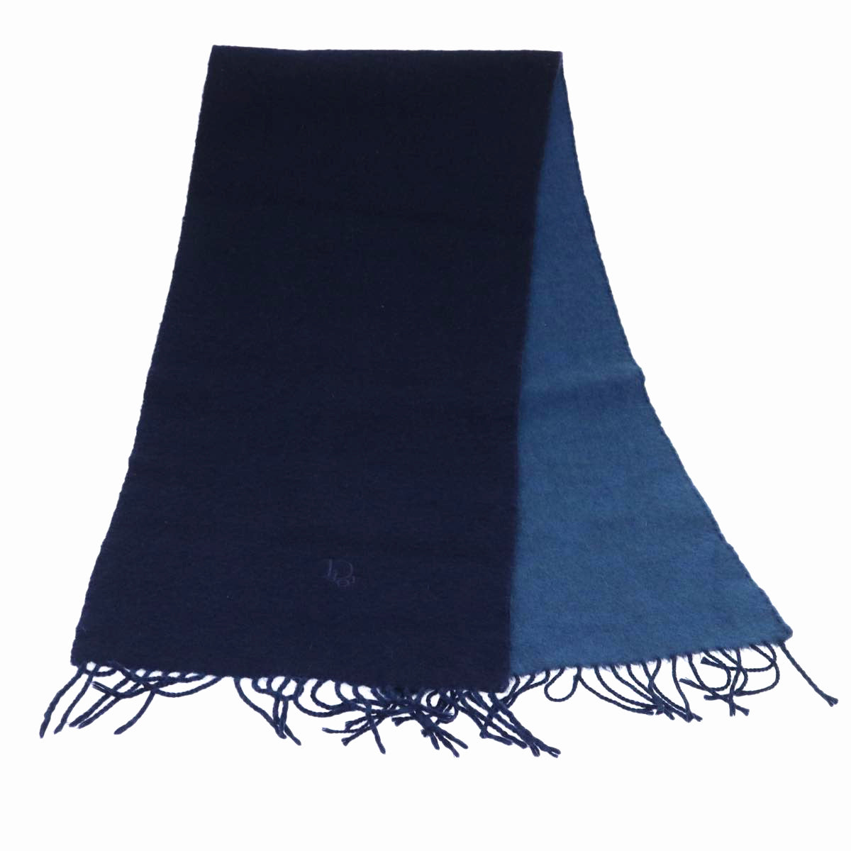 Dior Navy Cashmere Scarf 