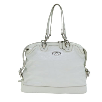 Céline White Patent Leather Handbag 