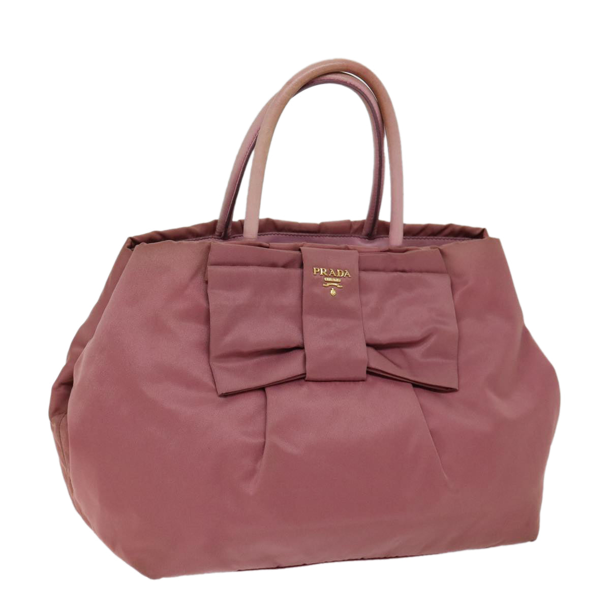 Prada Ribbon Pink Synthetic Handbag 