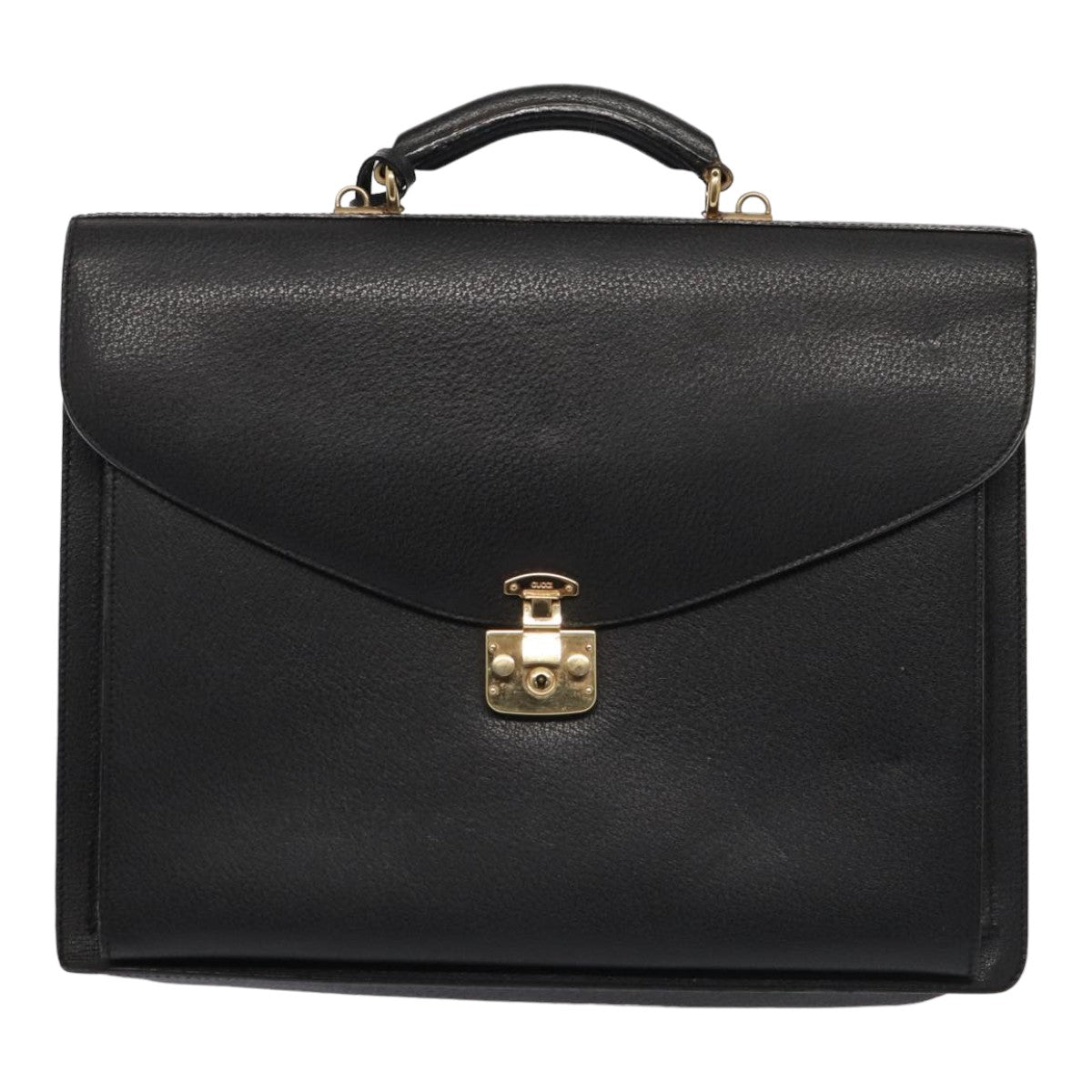 Gucci Black Leather Briefcase Bag