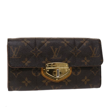 Louis Vuitton Portefeuille Sarah Brown Canvas Wallet 