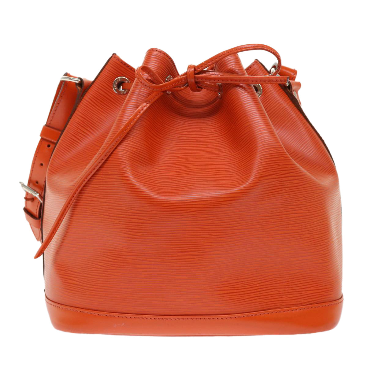 Louis Vuitton Petit Noé Orange Leather Shoulder Bag