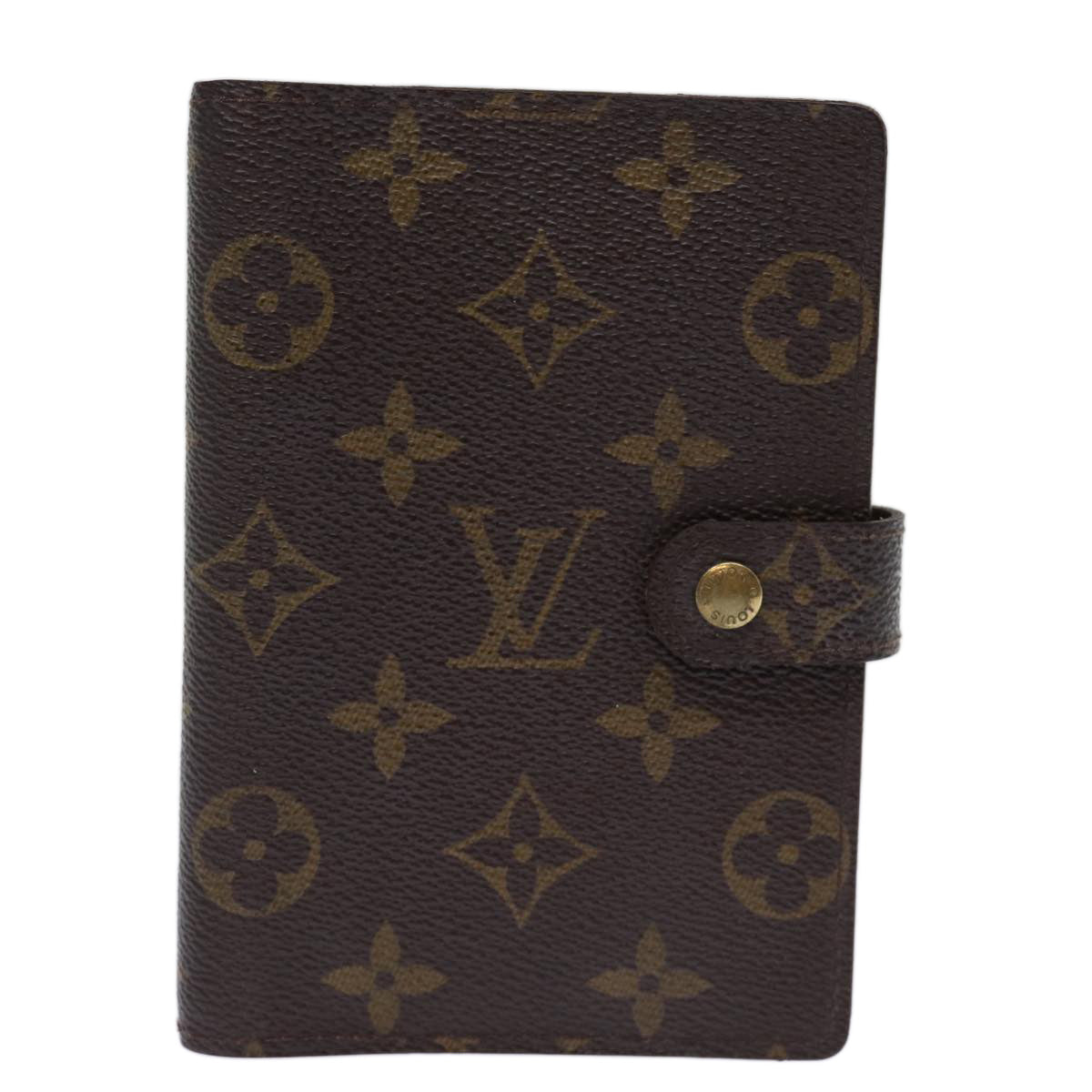 Louis Vuitton Agenda PM Brown Canvas Wallet 