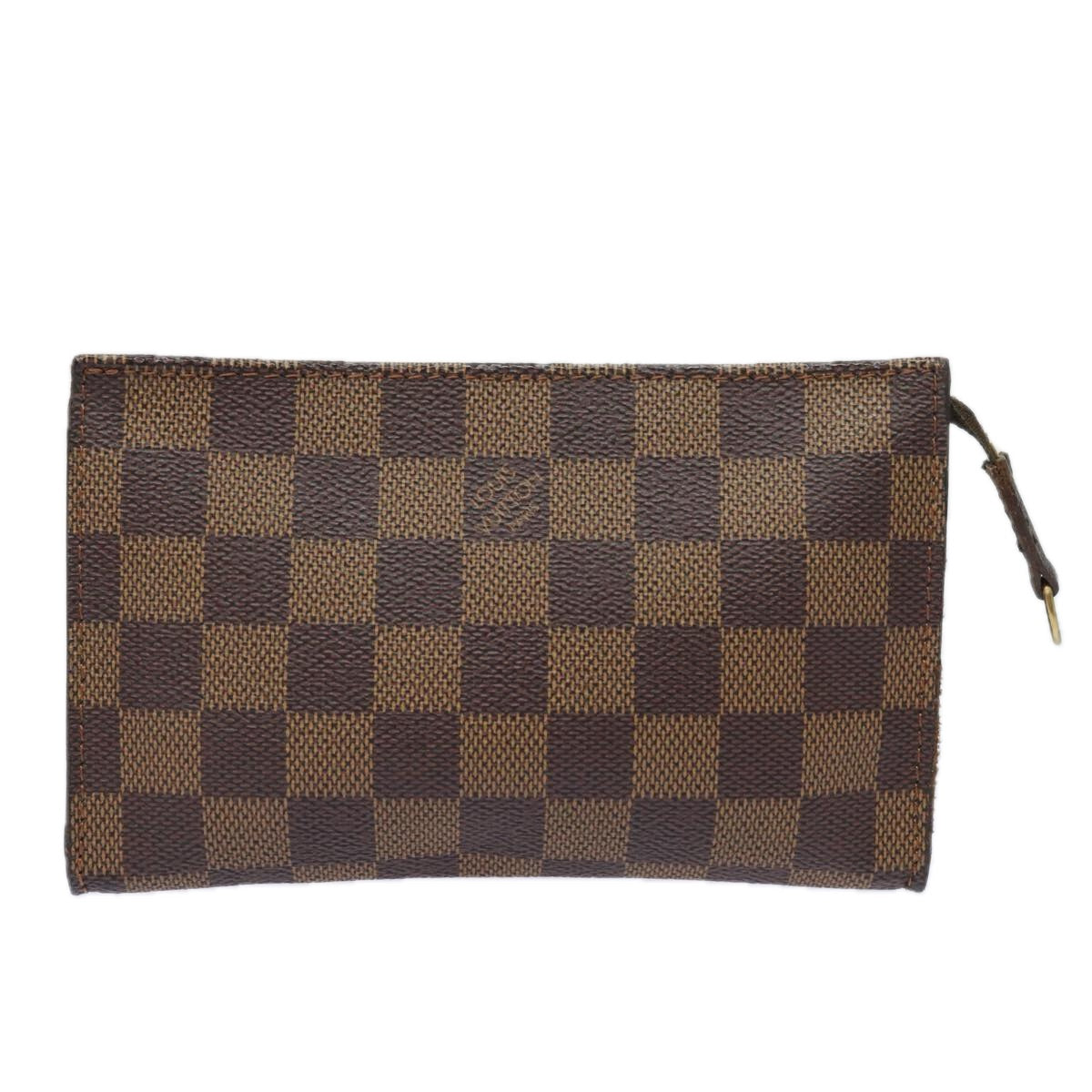 Louis Vuitton Bucket Brown Canvas Clutch Bag