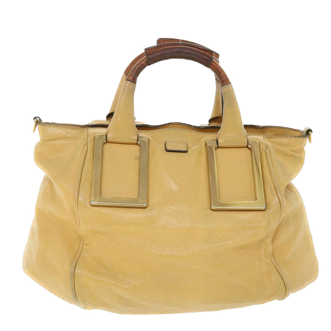 Chloé Ethel Yellow Leather Handbag 