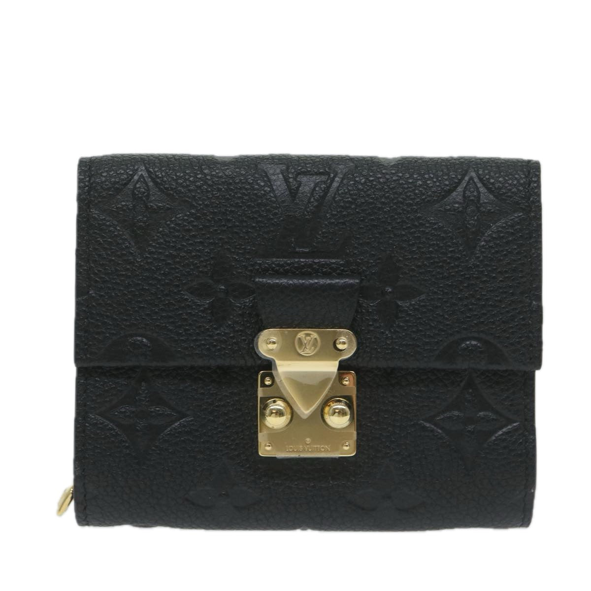 Louis Vuitton Portefeuille Black Leather Wallet 