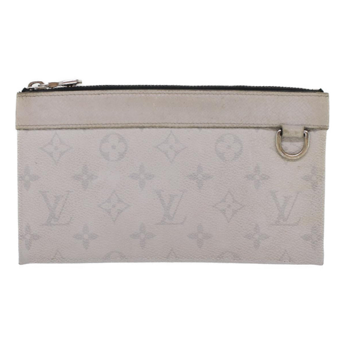 Louis Vuitton Discovery Grey Leather Clutch Bag