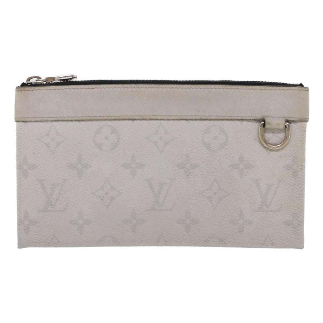 Louis Vuitton Discovery Grey Leather Clutch Bag