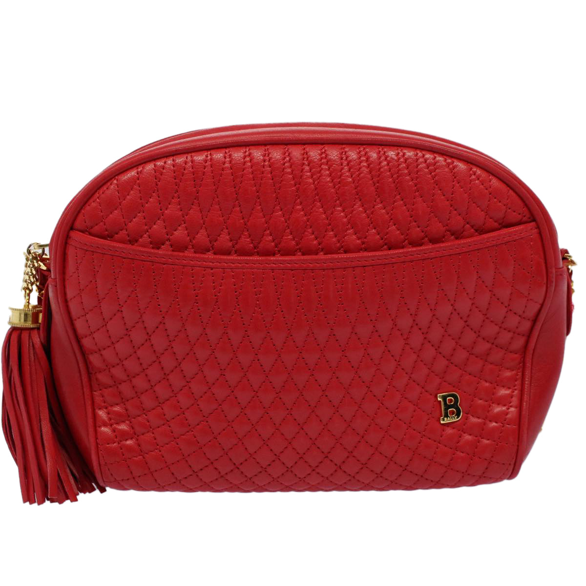 Bally Red Leather Shoulder Bag