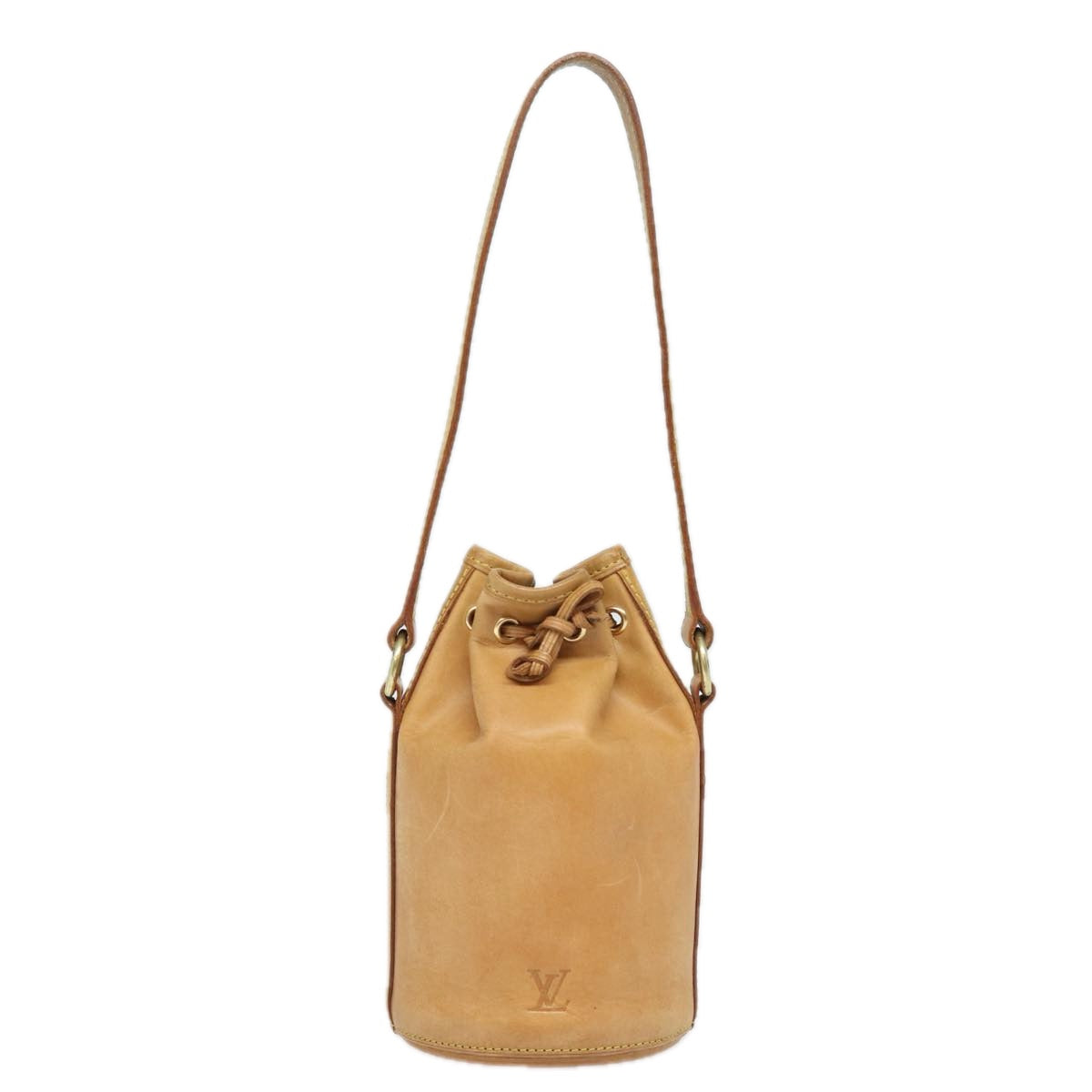 Louis Vuitton Beige Leather Shoulder Bag